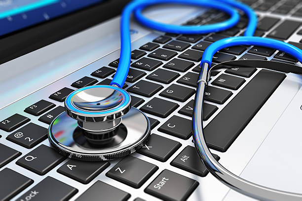 un stéthoscope et un laptop - call center médical à Madagascar - Serenity